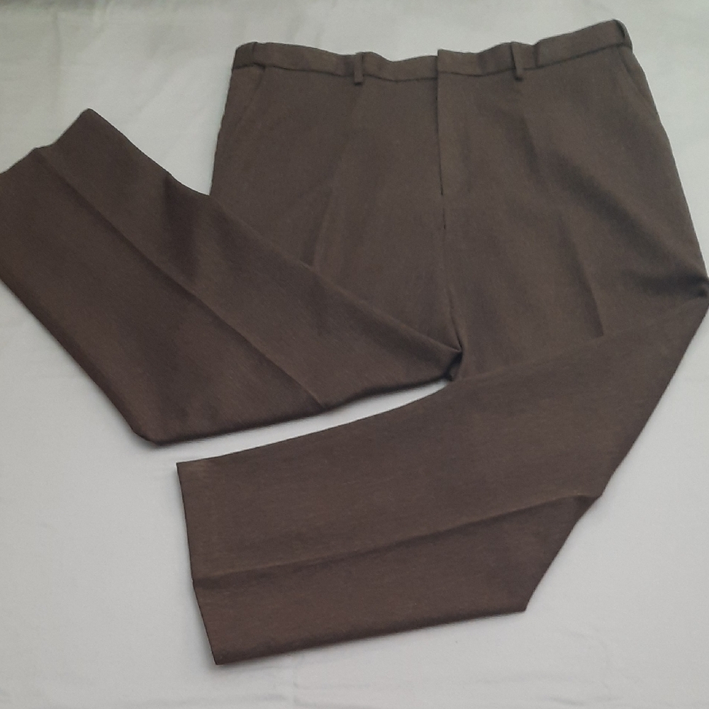 Puritan Men's Dark Brown Dress Pants - Tag 38X29 - 38X27